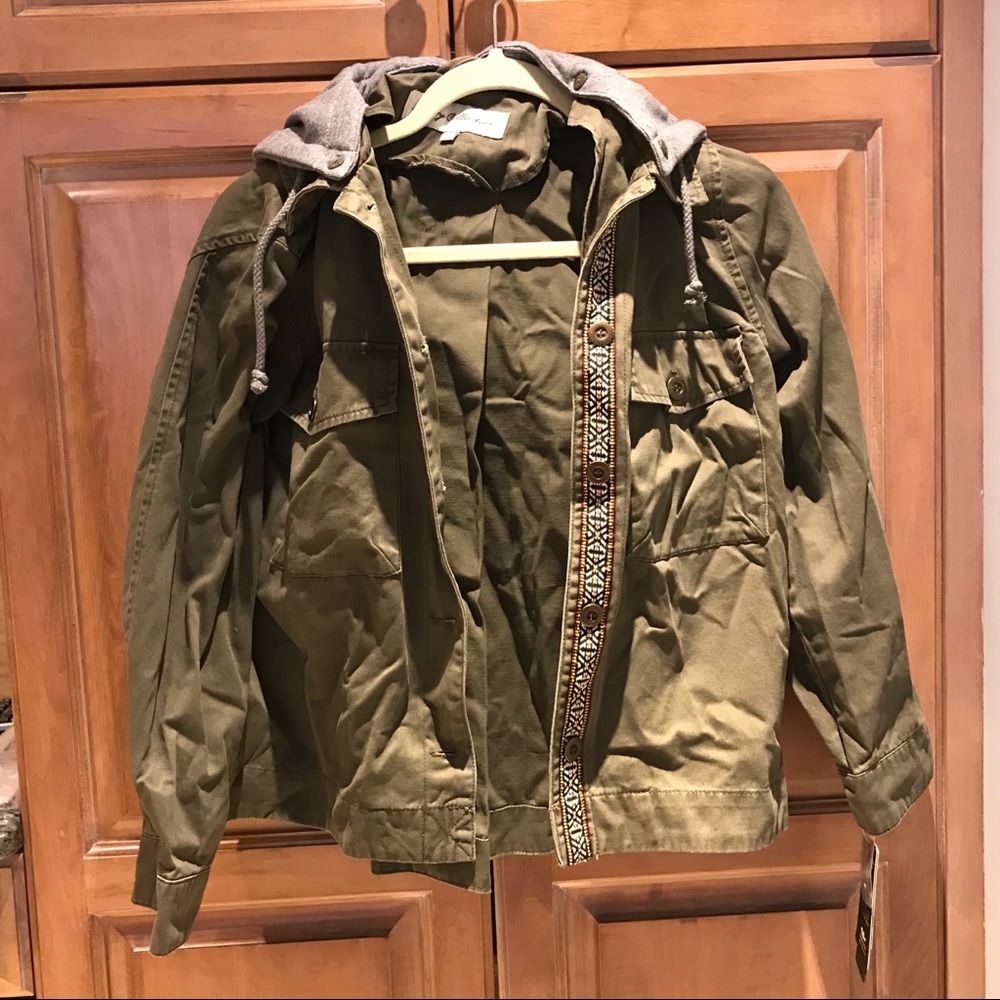 Sebby Hooded Front Button Jacket